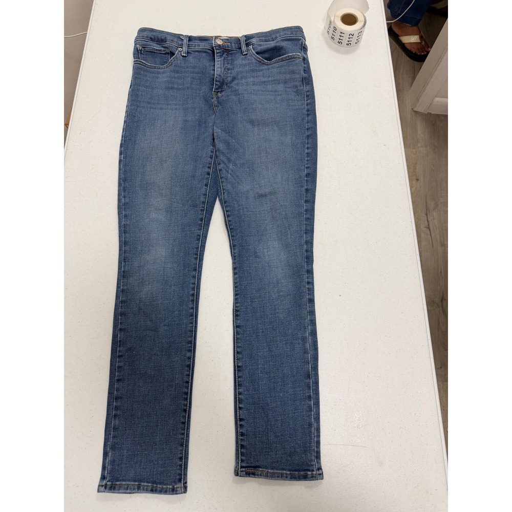 Levis 311 Shaping Skinny Jeans Womens 31 Medium Wash Blue Denim Stretch Mid Rise